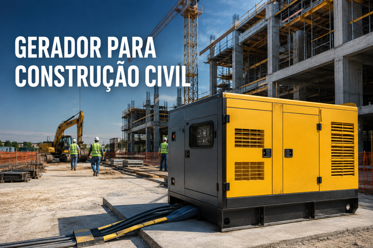 Aluguel de Gerador para Construção Civil