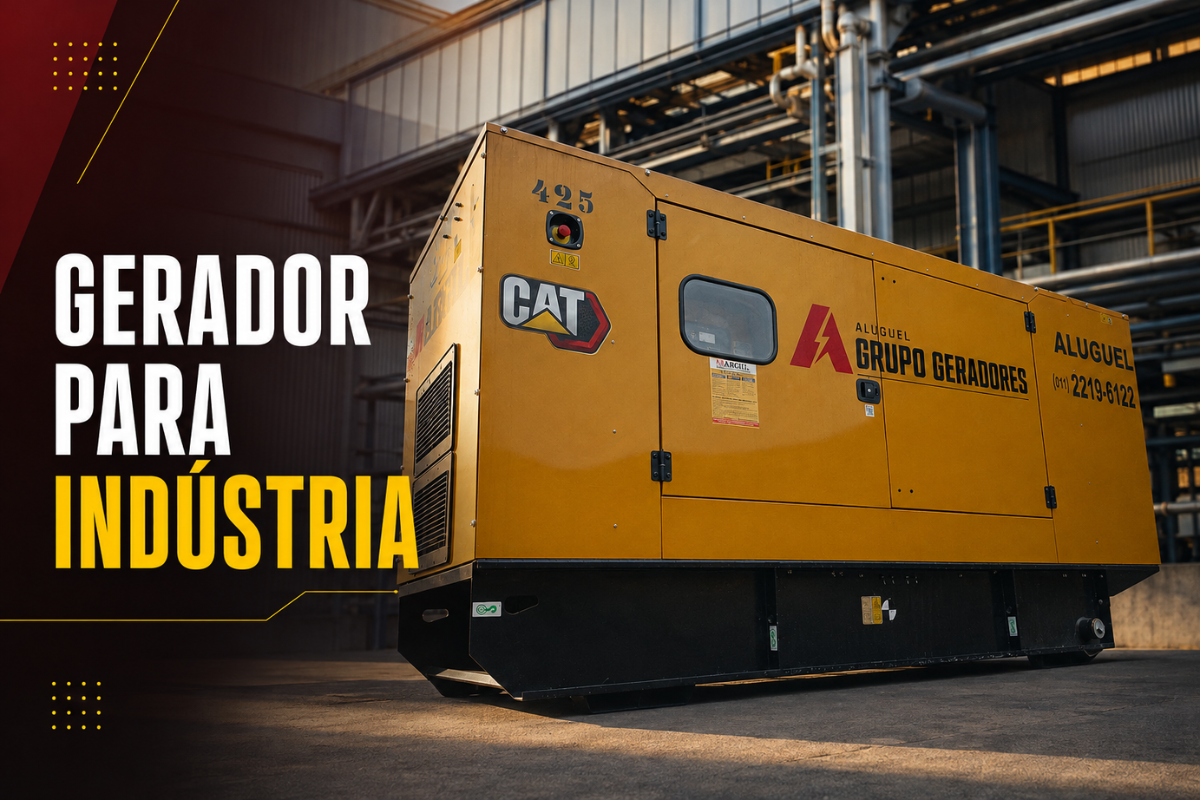 Aluguel de Geradores para Indústria