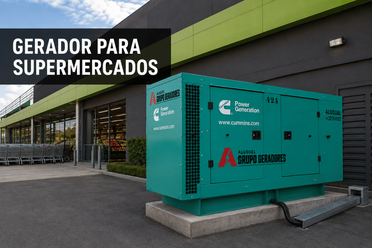 Aluguel de Gerador para Supermercados | Argil