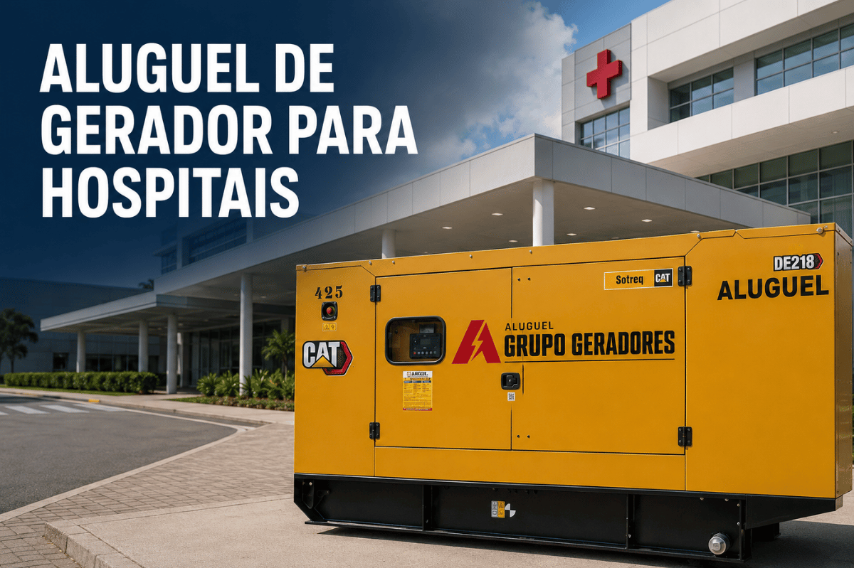 Aluguel de Gerador para Hospitais | Argil Equipamentos