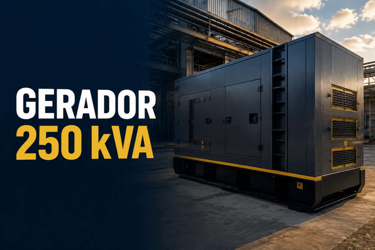 Locação de Gerador de 250 kVA