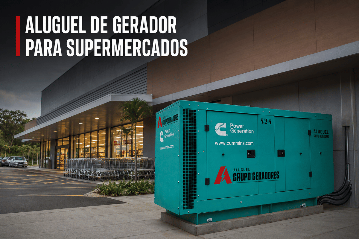 Aluguel de Gerador para Supermercados | Argil Equipamentos