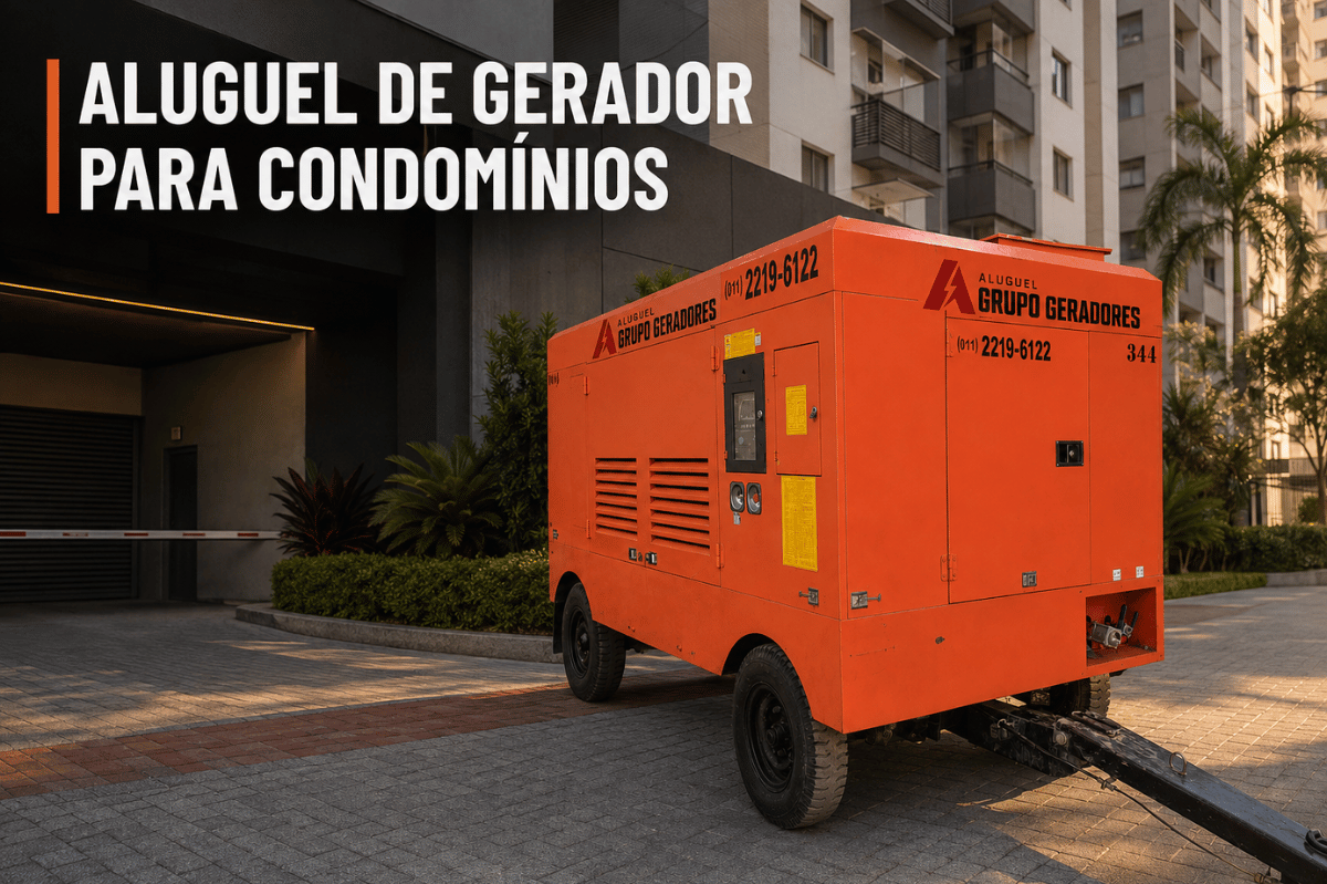 Aluguel de Gerador para Condomínios | Argil Equipamentos