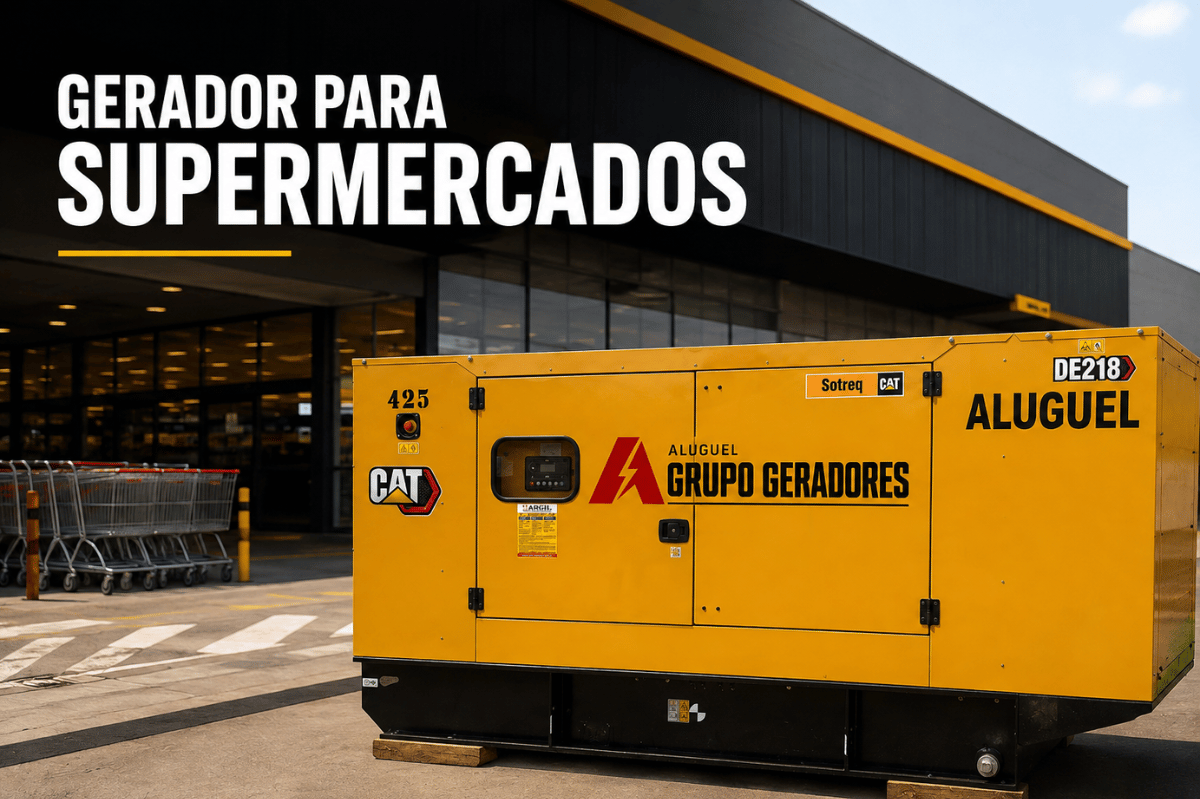 Aluguel de Gerador para Supermercados | Argil