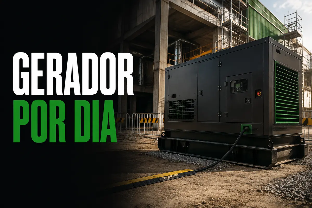 Aluguel de Gerador por Dia para Empresas e Obras